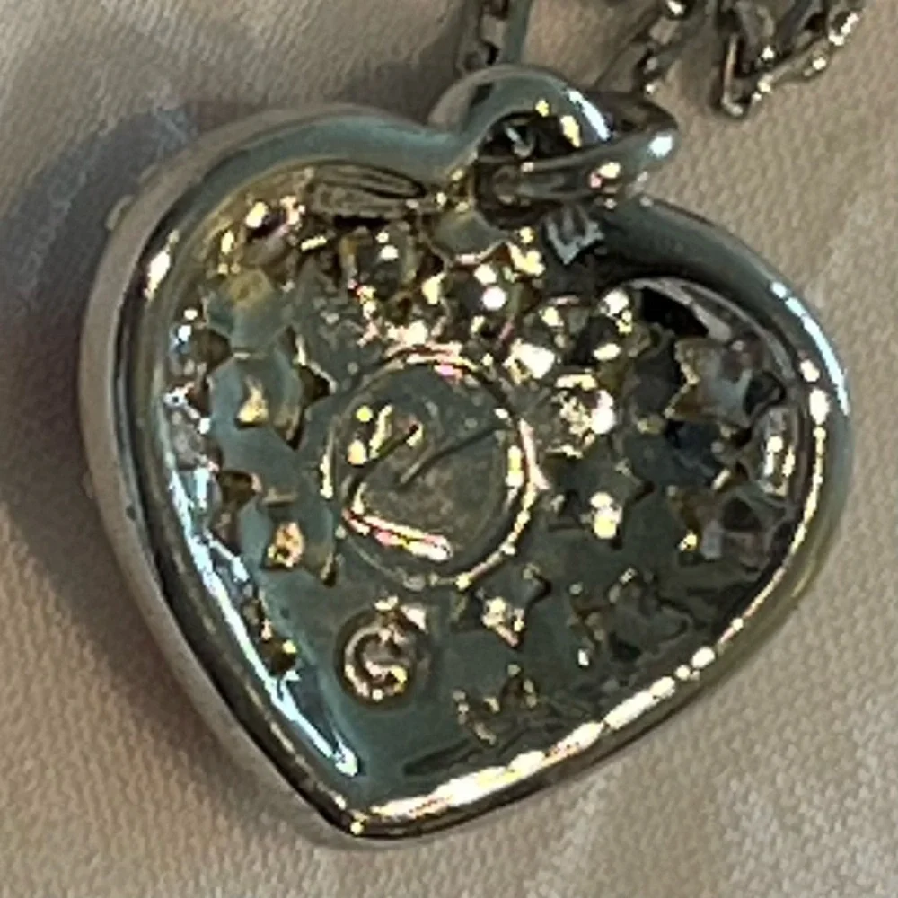 🇺🇸 Swarovski USA American Flag Heart Necklace ~ Signed & Sparkling Patriotic! - Picture 6 of 8